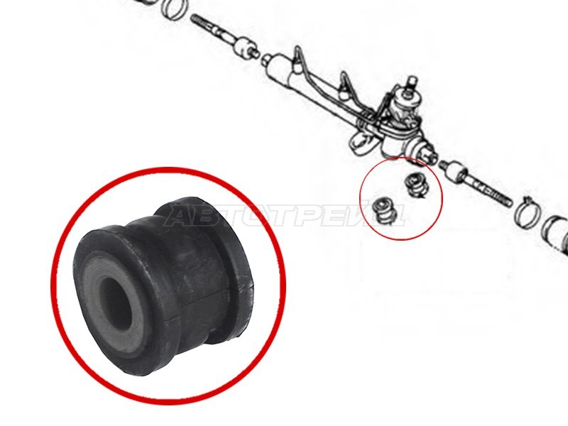Сайлентблок рулевой рейки Toyota Avensis (T220) 97-03 / Caldina 92-02