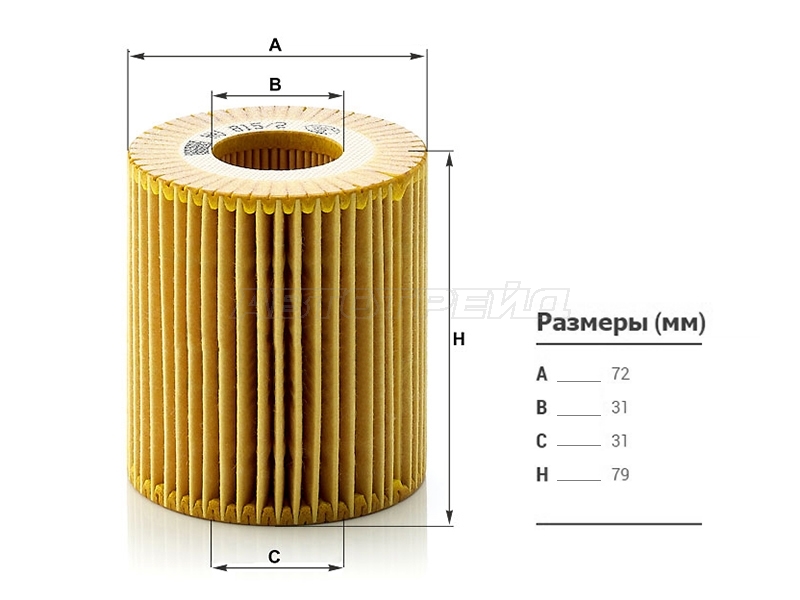 Фильтр масляный BMW 1-Series 04-13 / 3-Series 98-14
