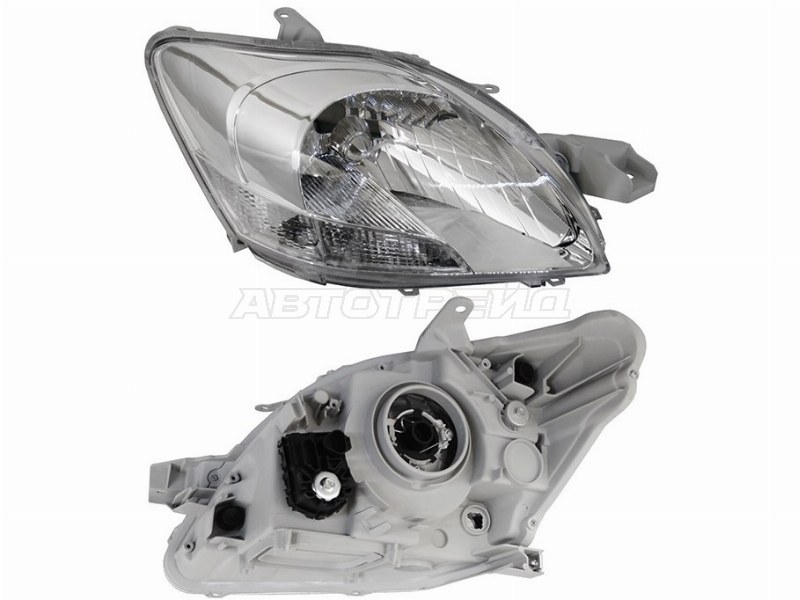 Фара Toyota Belta 05-12 / Yaris 05-13 (Справа / Галоген / под электрокорректор / 4D SED)