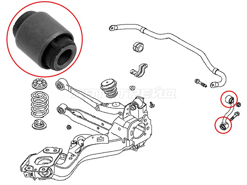 Сайлентблок Nissan Juke 10-20 / Qashqai 06-22