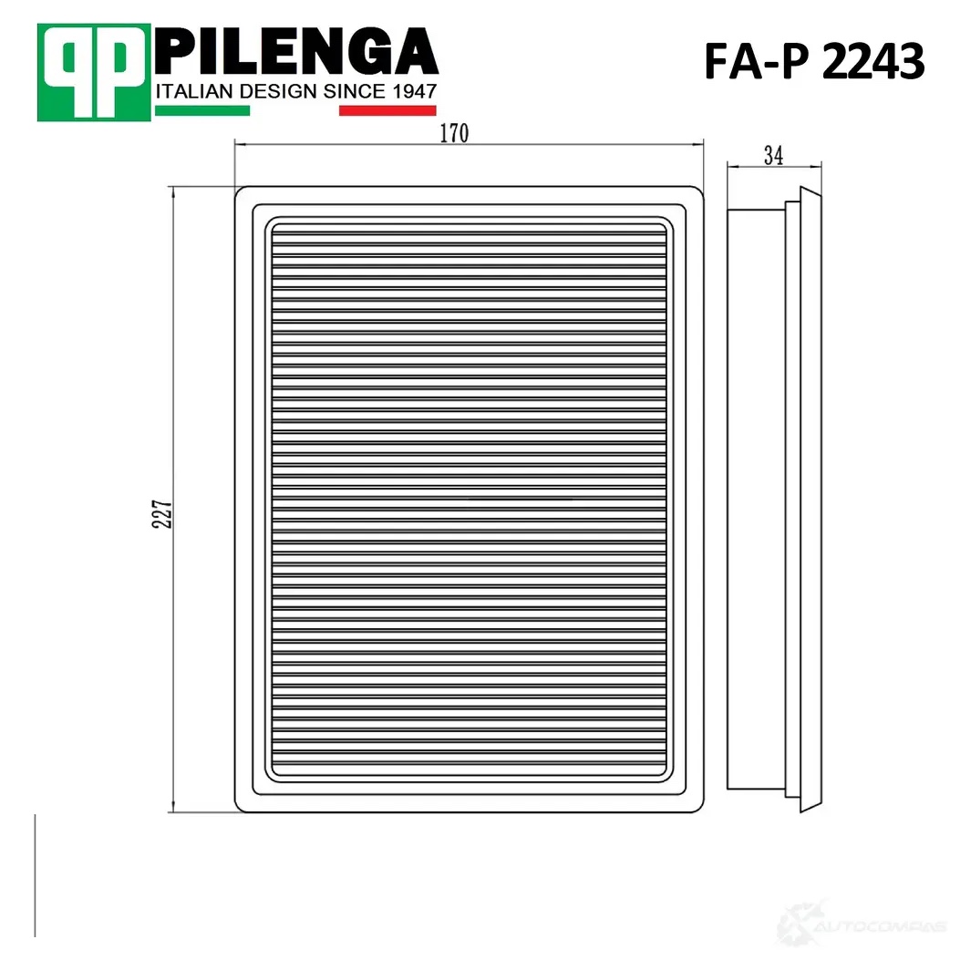 Pilenga FAP2243 — Фильтр воздушный