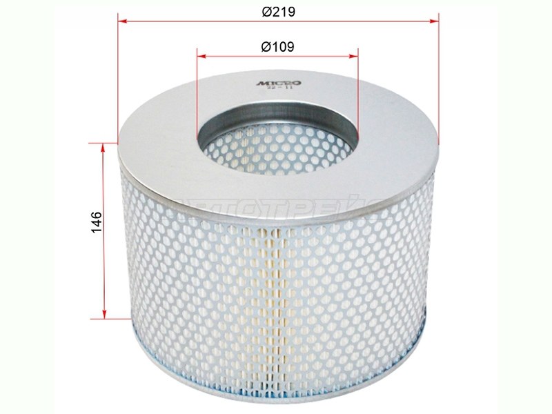 Фильтр воздушный Toyota Land Cruiser (J100) 98-07 / Land Cruiser Prado 96-02