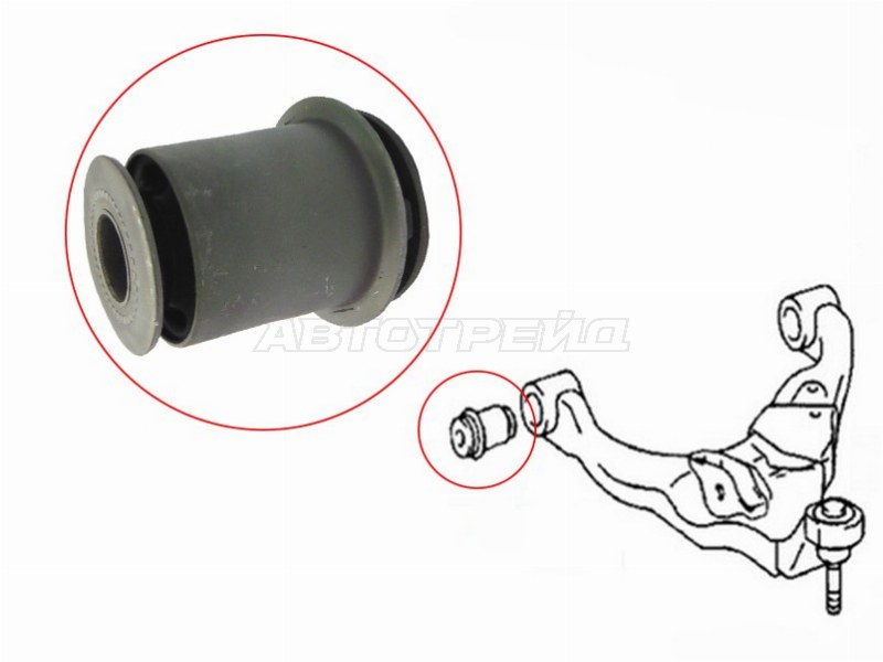 Сайлентблок рычага Toyota Land Cruiser Prado (J120) 02-09 / FJ Cruiser 05-18