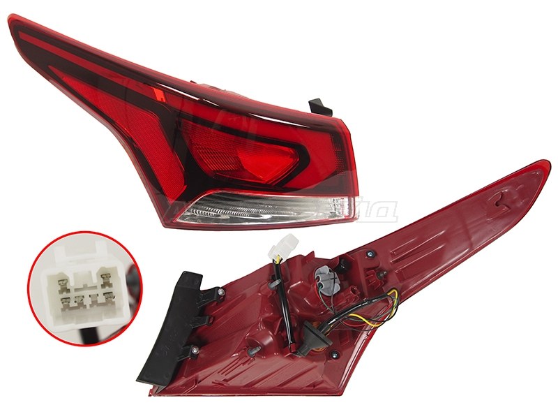 Фонарь задний Hyundai Solaris 17-22 / Solaris HS 24- (Слева / LED)