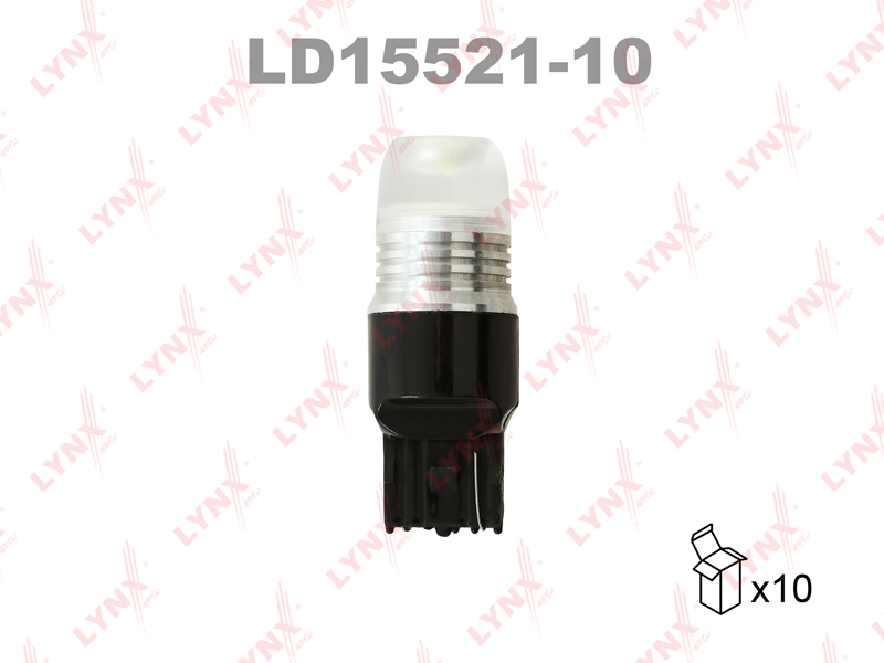 Лампа светодиодная LED W21W T20 12V W3x16d SMDx1 7000K