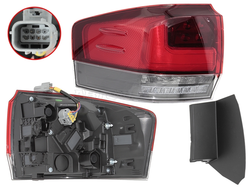 Фонарь задний Toyota Land Cruiser (J300) 21- (Слева / LED)