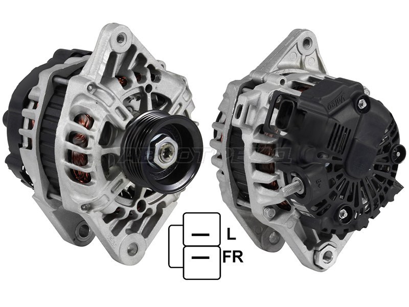 Генератор Hyundai Elantra 06-16 / Solaris 10-17 (G4FA / G4FC / G4FD / GRFG / D4FB 12V 90A)