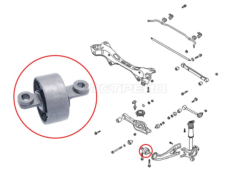 Сайлентблок рычага Hyundai ix35 09-15 / Tucson 09-15