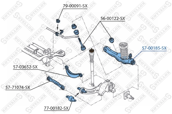 Рычаг задн. нижн. л.+п. Ford Focus 98-04 · прав/лев