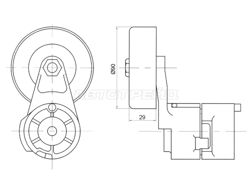Натяжитель Hyundai Santa Fe 00-12 / Kia Carnival 06-14