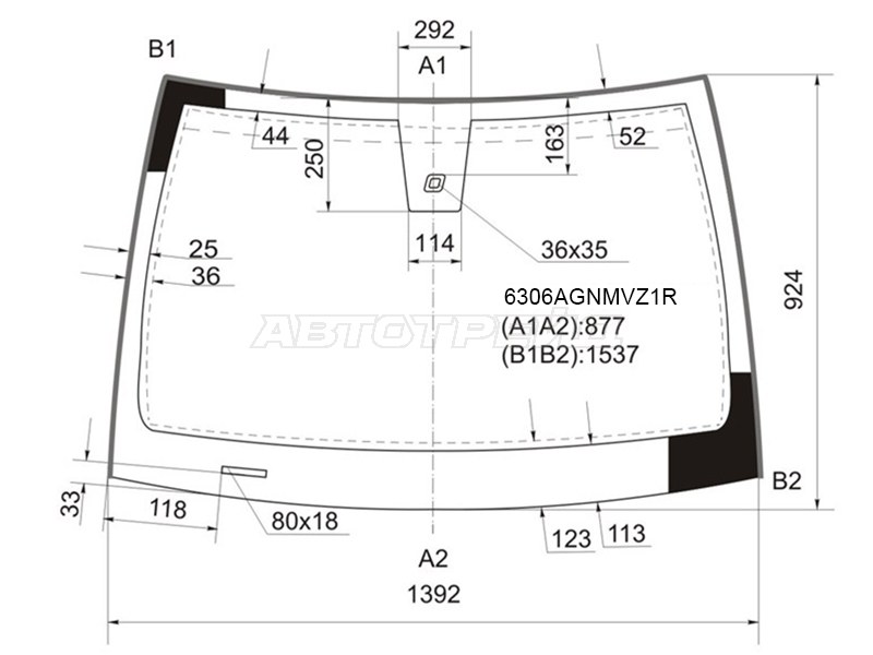 Стекло лобовое (Датчик дождя / Молдинг / 3D HBK) Opel Astra 04-13 / Astra GTC 04-11
