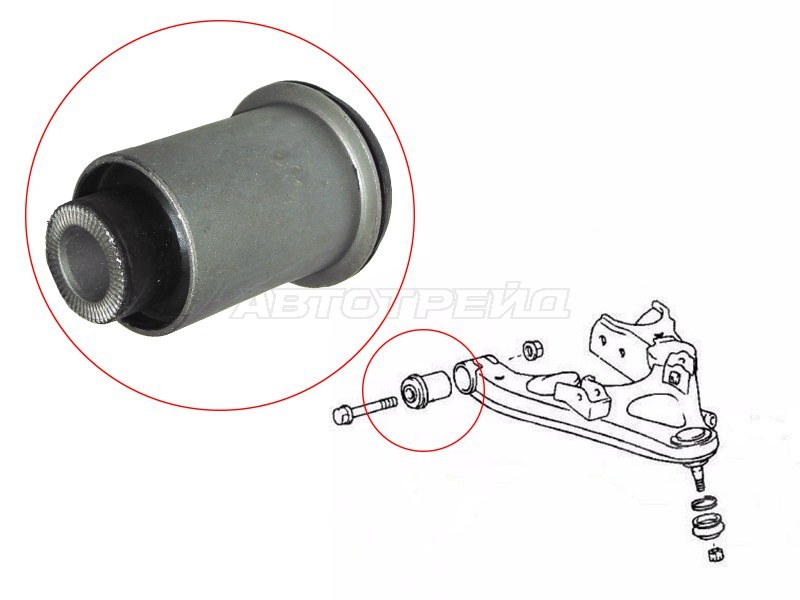 Сайлентблок рычага Toyota Land Cruiser (J100) 98-07 / Lexus LX 98-07