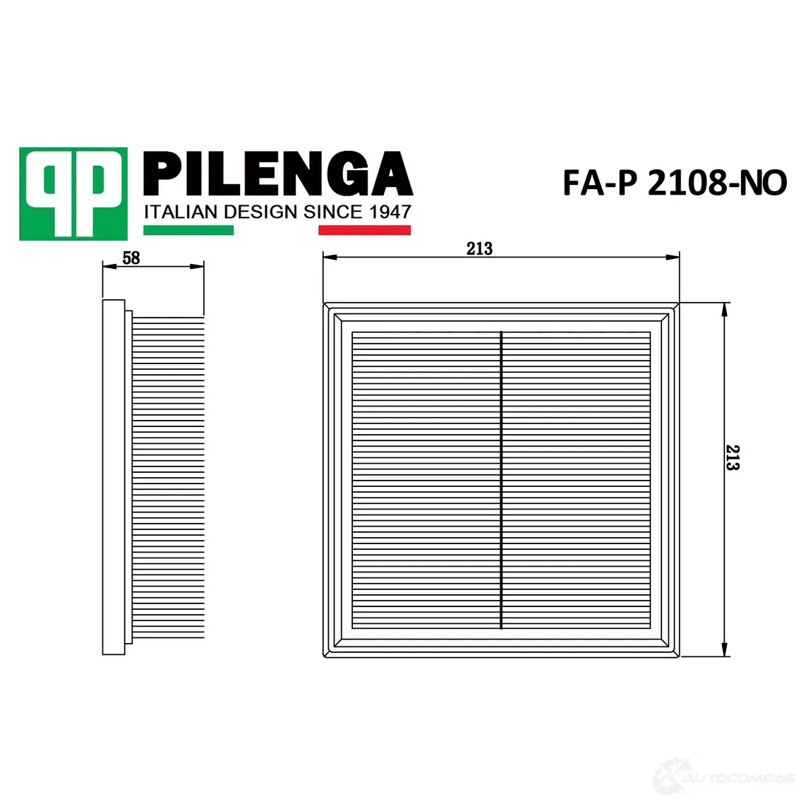 Pilenga FAP2108NO — Фильтр воздушный