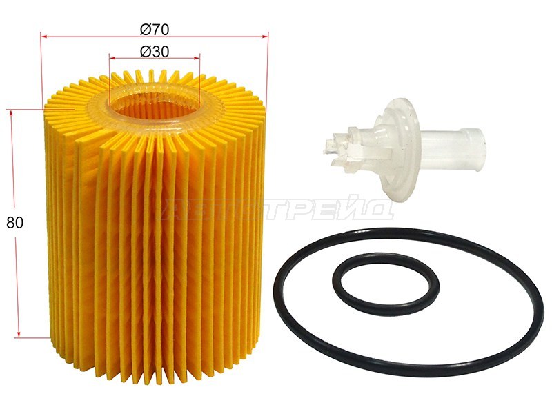 Фильтр масляный Toyota Avensis (T250,T270) 03-15 / Corolla 06-13