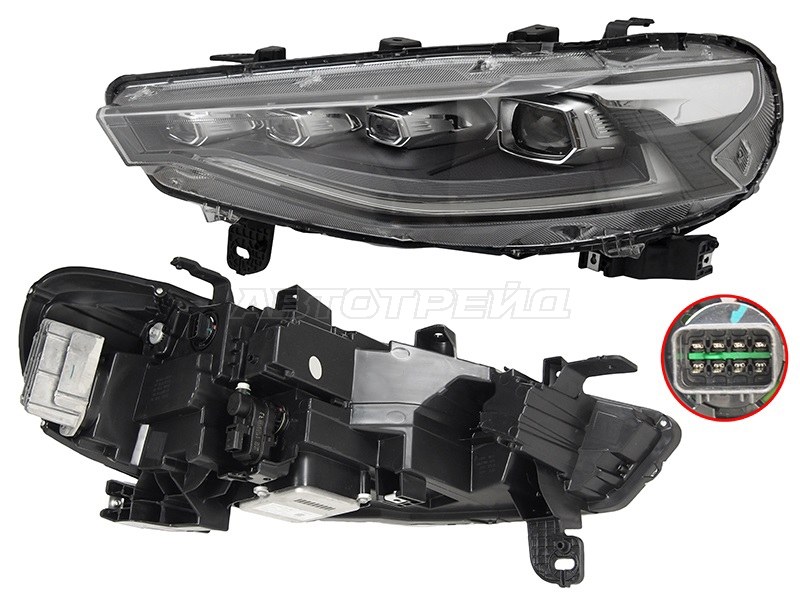 Фара Haval F7 18-24 / F7x 19-24 (Слева / LED / ДХО / С электрокорректором)
