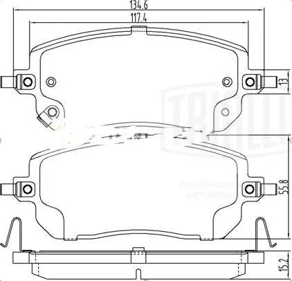 Колодки тормозные для а/м Haval Jolion (20-) диск. перед. 2WD · перед