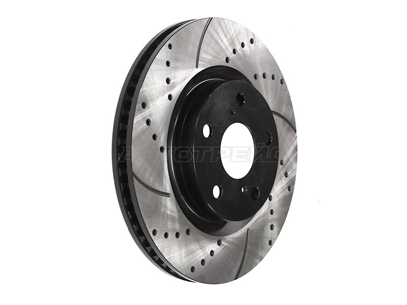 Диски тормозные комплект Toyota Camry (XV40,XV50) 06-21 / Prius 09-16 (Спереди / Перфорированный)