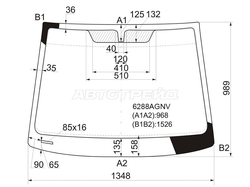 Стекло лобовое Chevrolet Meriva 04-12 / Opel Meriva 03-10