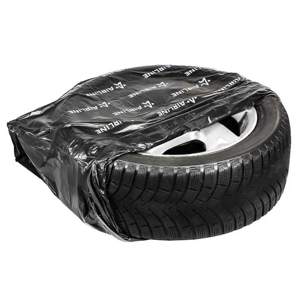 Мешки для колес R12-22, PRO, ПНД повыш.прочн. 25 мкм (115х115 см) компл. 4 шт., черн. AIRLIN