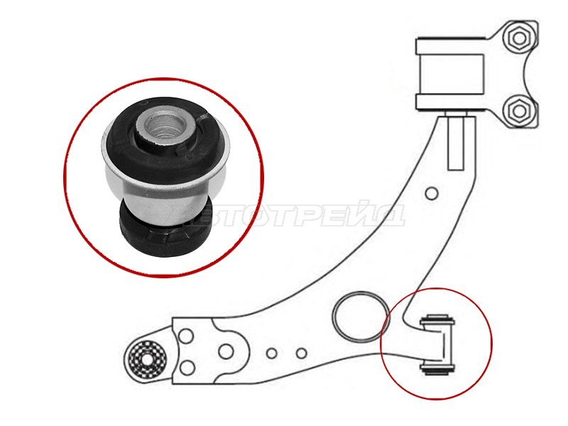 Сайлентблок рычага Ford Focus 10-19 / Kuga 08-19