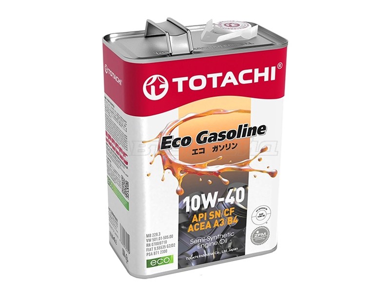 10W-40 Eco Gasoline SN/CF 4л (полусинт. мотор. масло)