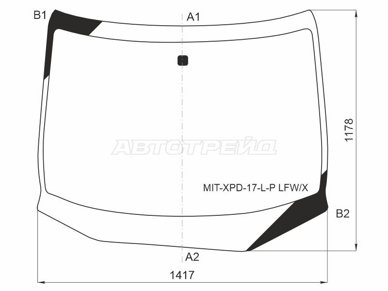 Стекло лобовое Mitsubishi Xpander 19-