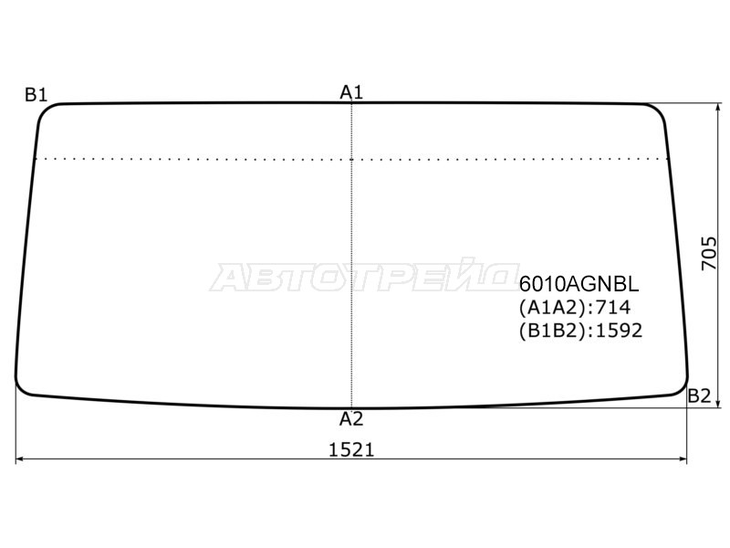 Стекло лобовое Nissan Atlas F 92-07 / Atlas H 91-07
