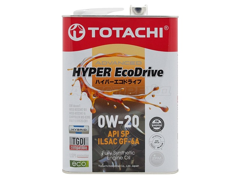 0W-20 HYPER Ecodrive Fully Synthetic SP/RC/GF-6A 4л (синт. мотор. масло)