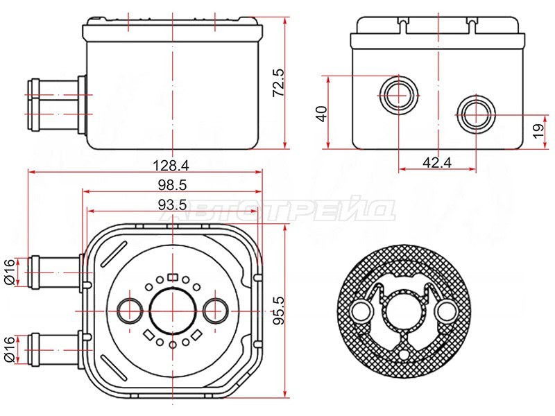 Радиатор масляный Audi A3 96-03 / A4 94-09