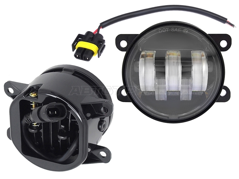 Фара противотуманная (Справа=Слева / LED / Белый / 6500K / 1300LM / 23W) Ford Focus 04-19 / Renault Logan 04-22