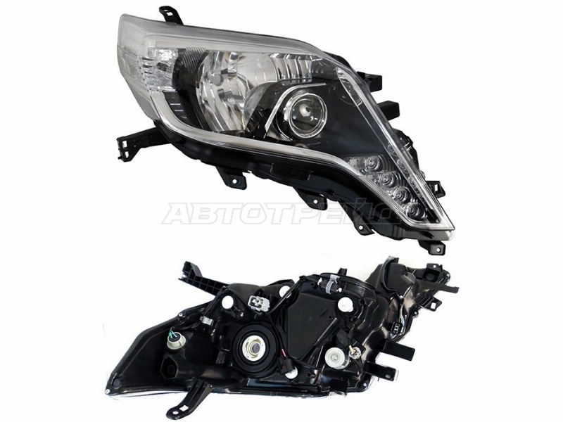 Фара Toyota Land Cruiser Prado (J150) 13-17 (Справа / LED / Галоген / ДХО / Под электрокорректор)