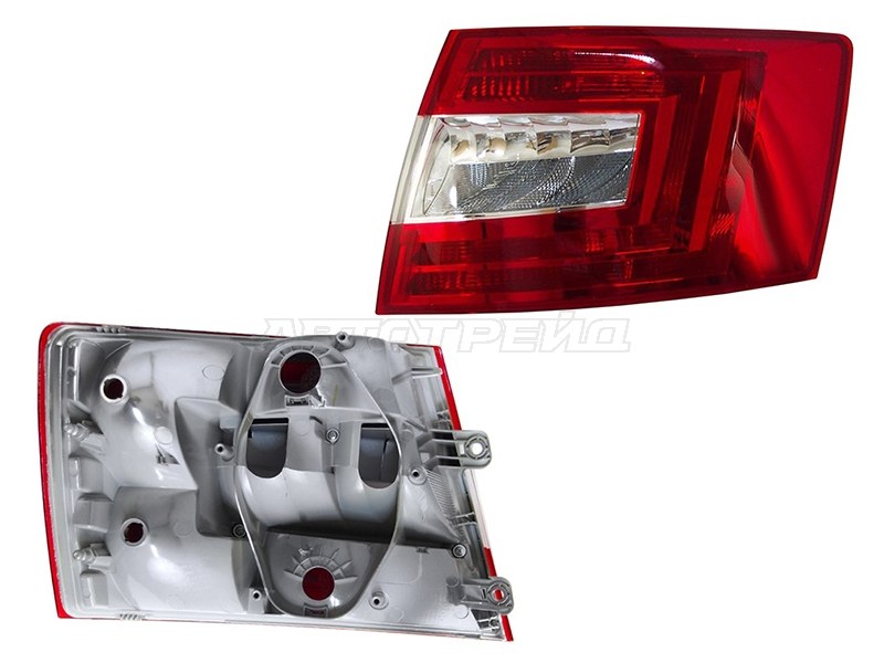 Фонарь задний Skoda Octavia 12-17 (Справа / 4D SED)