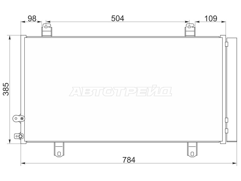 Радиатор кондиционера Toyota Camry (XV50) 11-21 / Lexus ES 12-18