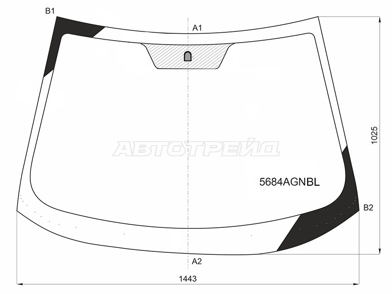 Стекло лобовое Mitsubishi Lancer 07-17 / Lancer Evolution 07-17