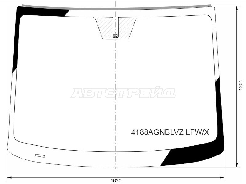 Стекло лобовое (Молдинг) Hyundai Staria 21-