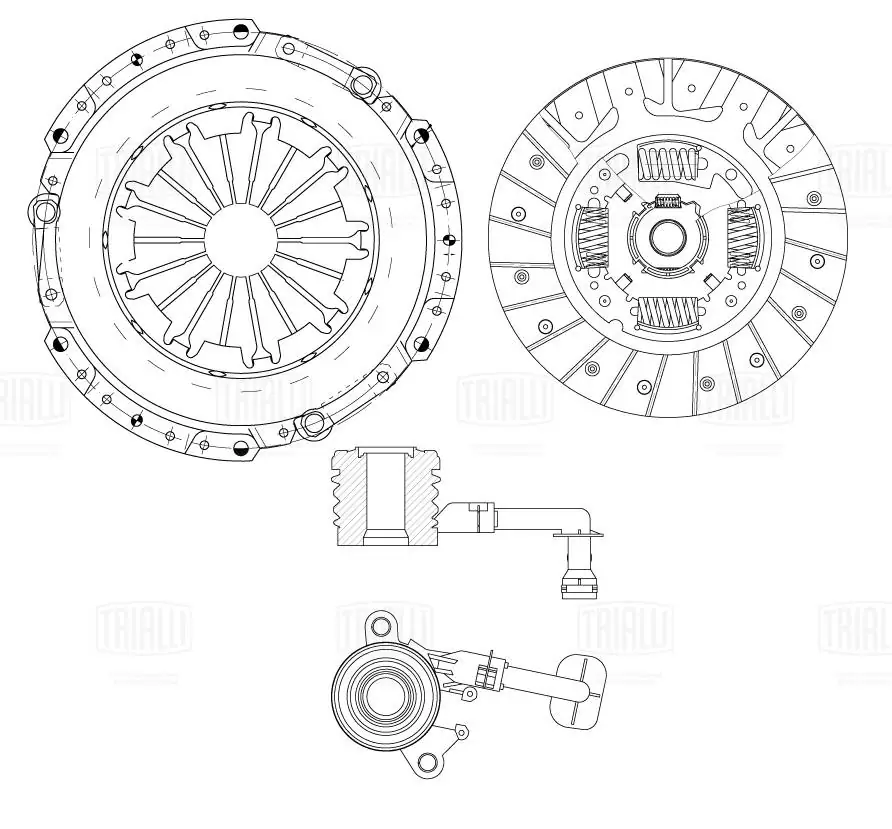 Сцепление в сборе для а/м Nissan Qashqai (06-)/Renault Logan II (12-) 1.6i (с гидр. муфт) (FR 1423)