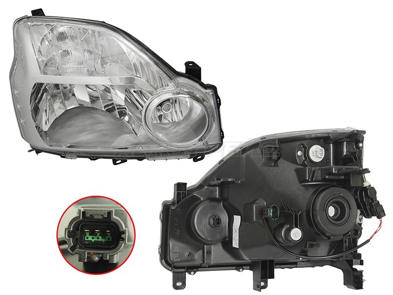 Фара Nissan X-Trail 07-11 (Справа / Галоген / С электрокорректором)