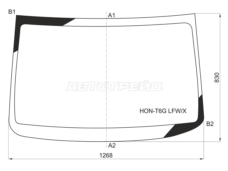 Стекло лобовое Honda N-WGN 13-19