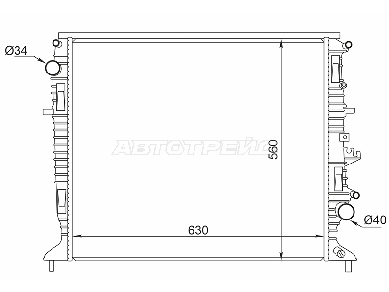 Радиатор Geely Atlas 16-22