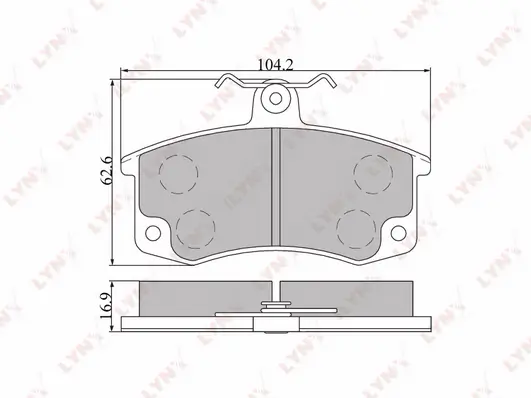 Колодки тормозные дисковые передние · перед · LADA 2108-099/2110-12/2113-15/GRANTA/KALINA/PRIORA