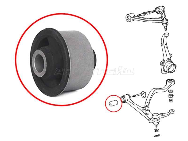 Сайлентблок рычага Toyota Crown 91-01 / Lexus GS 93-97