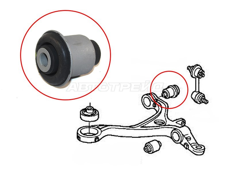 Сайлентблок рычага Honda Accord 02-13 / Acura TSX 03-08