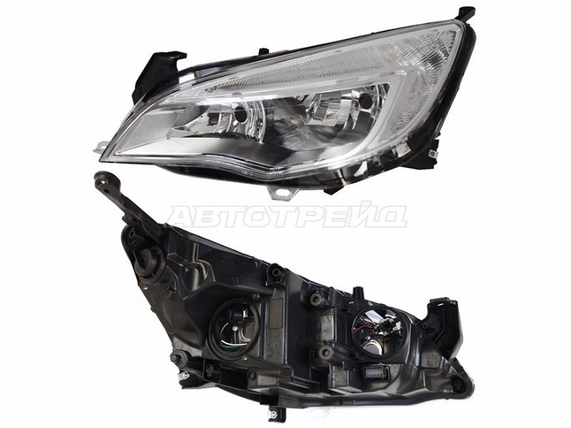 Фара Opel Astra 09-15 (Слева / Галоген / С электрокорректором)